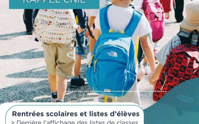 NEWS – Affichage des listes scolaires : un rituel à repenser ?